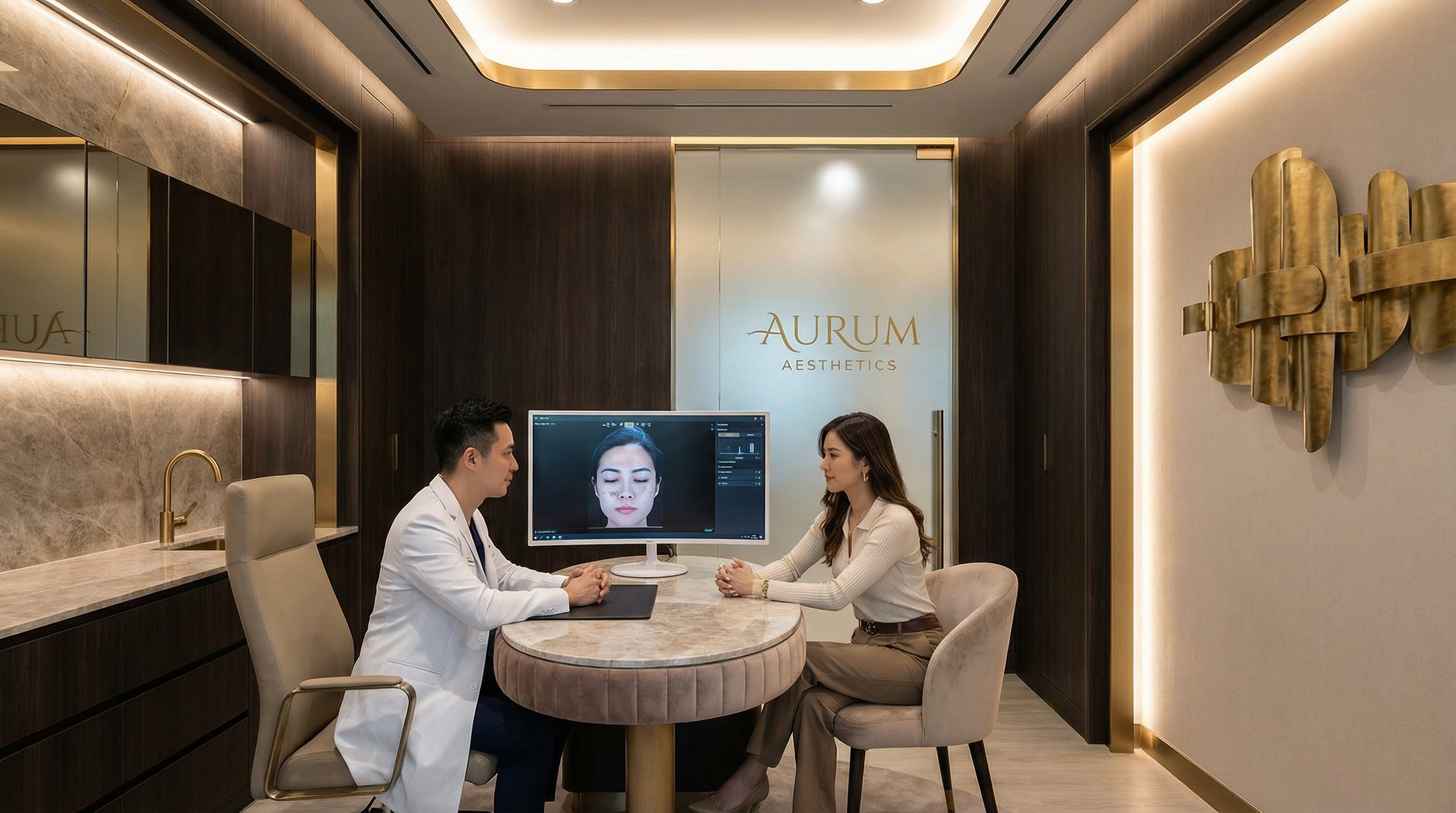 Sala de consulta em clínica premium